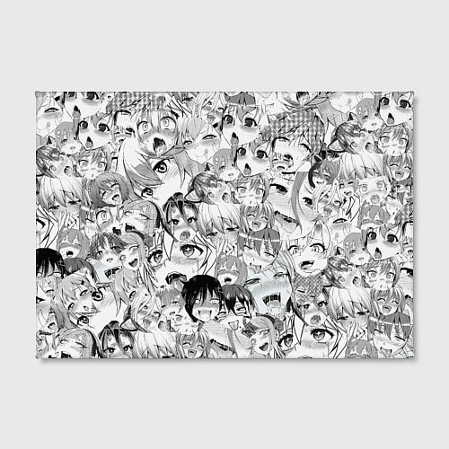 Картина прямоугольная Ahegao monochrome / 3D-принт – фото 2