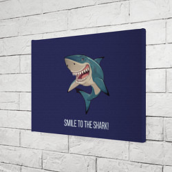 Холст прямоугольный Улыбнись акуле, цвет: 3D-принт — фото 2