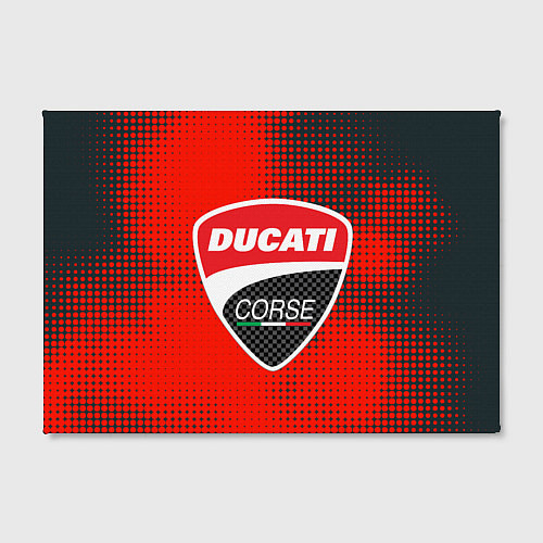 Картина прямоугольная Ducati Corse logo / 3D-принт – фото 2