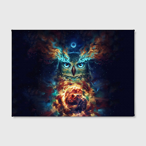 Картина прямоугольная Сова Космос / 3D-принт – фото 2