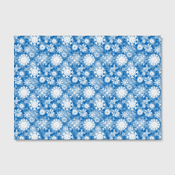 Холст прямоугольный Снежинки, цвет: 3D-принт — фото 2