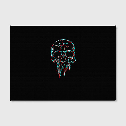 Картина прямоугольная Skull Glitch / 3D-принт – фото 2
