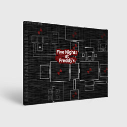 Холст прямоугольный Five Nights At Freddy, цвет: 3D-принт