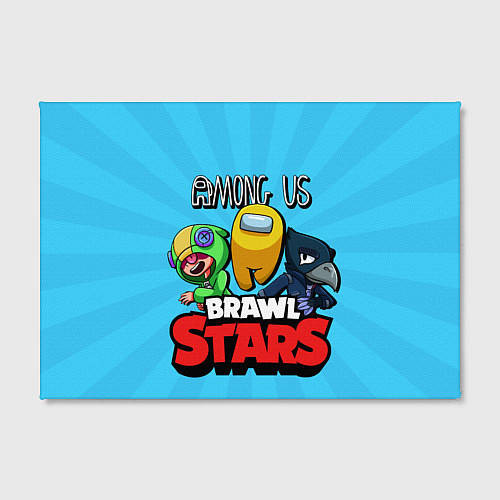 Картина прямоугольная Among Us and Brawl Stars / 3D-принт – фото 2