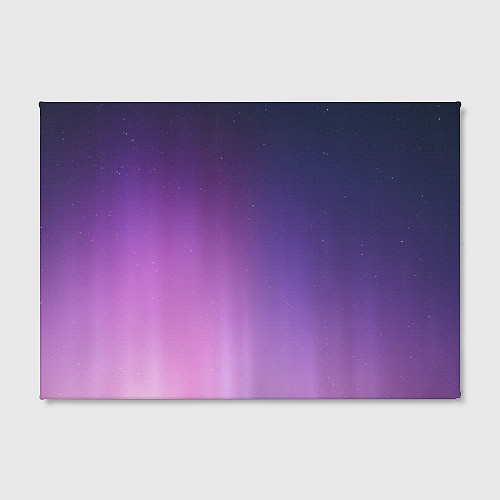 Картина прямоугольная Северное сияние фиолетовый / 3D-принт – фото 2