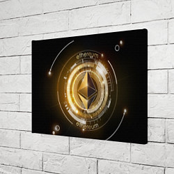 Холст прямоугольный ETHEREUM ЭФИРИУМ, цвет: 3D-принт — фото 2