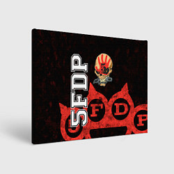 Холст прямоугольный Five Finger Death Punch 1, цвет: 3D-принт