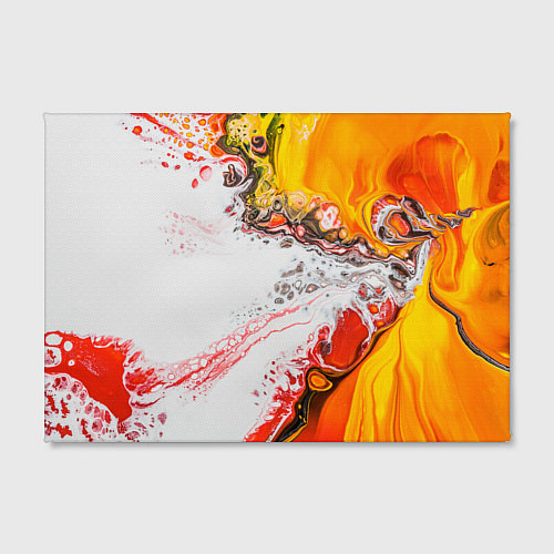 Картина прямоугольная Рисунок желтой краской / 3D-принт – фото 2