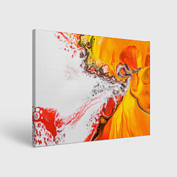 Холст прямоугольный Рисунок желтой краской, цвет: 3D-принт