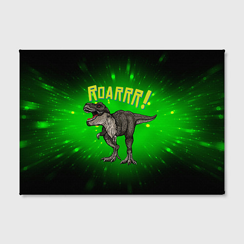 Картина прямоугольная Roarrr! Динозавр T-rex / 3D-принт – фото 2