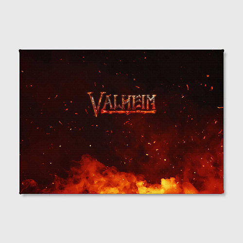 Картина прямоугольная Valheim огненный лого / 3D-принт – фото 2