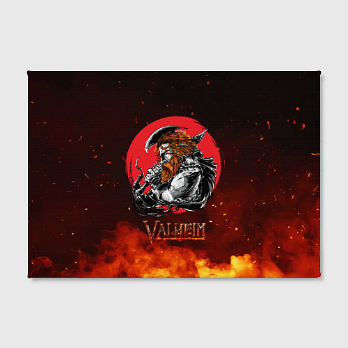 Картина прямоугольная Valheim огненный викинг / 3D-принт – фото 2