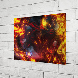 Холст прямоугольный Path of Exile Fire Demon Z, цвет: 3D-принт — фото 2