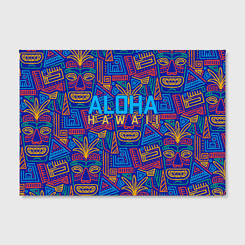 Картина прямоугольная ALOHA HAWAII АЛОХА ГАВАЙИ / 3D-принт – фото 2