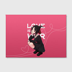 Холст прямоугольный Love is war, цвет: 3D-принт — фото 2