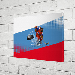 Холст прямоугольный Русский хоккей, цвет: 3D-принт — фото 2