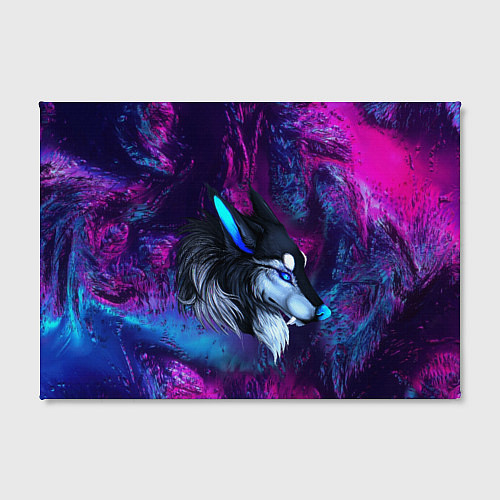 Картина прямоугольная Синий волк / 3D-принт – фото 2
