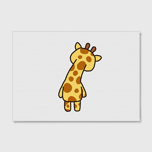 Картина прямоугольная Милый жираф со спины / 3D-принт – фото 2