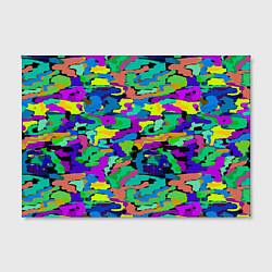 Холст прямоугольный Камуфляж в ярких тонах, цвет: 3D-принт — фото 2