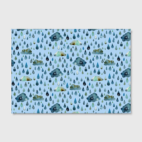 Картина прямоугольная Дождливая осень Тучки и дождь / 3D-принт – фото 2