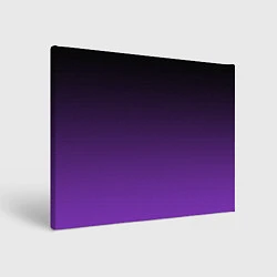 Холст прямоугольный Ночной градиент Фиолетовый, цвет: 3D-принт
