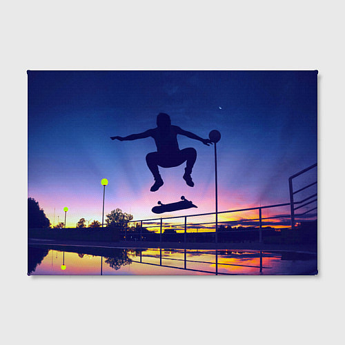 Картина прямоугольная Skateboarding / 3D-принт – фото 2