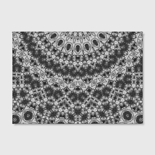Картина прямоугольная Черно белый круглый узор / 3D-принт – фото 2
