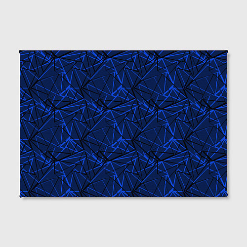 Картина прямоугольная Черно-синий геометрический / 3D-принт – фото 2
