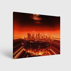 Холст прямоугольный Закат в Нью Йорке, цвет: 3D-принт