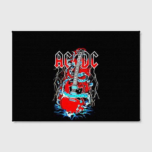 Картина прямоугольная ACDC гитара / 3D-принт – фото 2