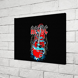 Холст прямоугольный ACDC гитара, цвет: 3D-принт — фото 2