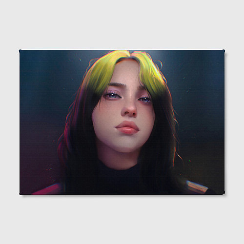 Картина прямоугольная Billie Eilish: Рисунок / 3D-принт – фото 2