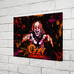 Холст прямоугольный Ozzy Osbourne, цвет: 3D-принт — фото 2