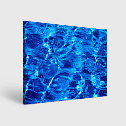 Холст прямоугольный Голубая Вода Текстура, цвет: 3D-принт