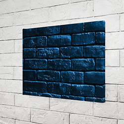Холст прямоугольный Неоновая, кирпичная стена, цвет: 3D-принт — фото 2