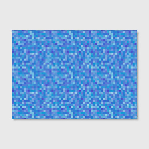 Картина прямоугольная Голубая пиксель абстракция / 3D-принт – фото 2