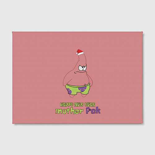 Картина прямоугольная Патрик новый год патрик happy new year patrick sta / 3D-принт – фото 2