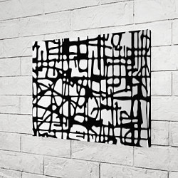 Холст прямоугольный Черно-Белый мотив Cantabrigiensia, подходящий для, цвет: 3D-принт — фото 2