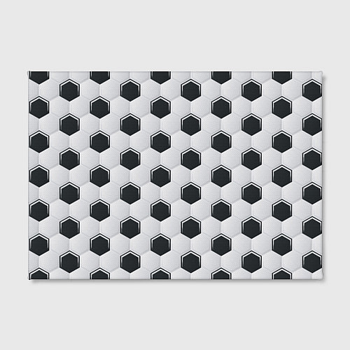 Картина прямоугольная Текстура футбольного мяча / 3D-принт – фото 2