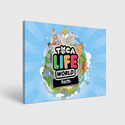 Холст прямоугольный Toca Life World, цвет: 3D-принт