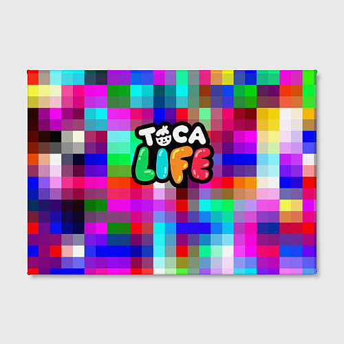 Картина прямоугольная Toca Life: Pixels / 3D-принт – фото 2