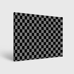 Холст прямоугольный Шахматные Клетки, цвет: 3D-принт