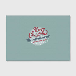 Холст прямоугольный Merry Christmas хо-хо-хо, цвет: 3D-принт — фото 2