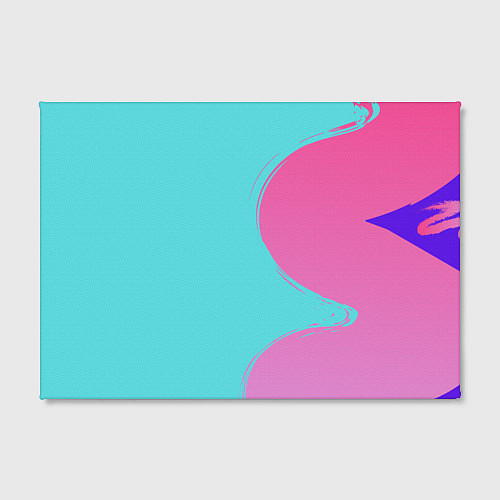 Картина прямоугольная Розово-голубой градиент / 3D-принт – фото 2