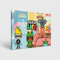 Холст прямоугольный Toca Life: Crocodile, цвет: 3D-принт