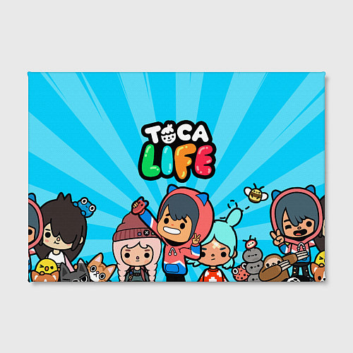 Картина прямоугольная Toca Life: Friends / 3D-принт – фото 2