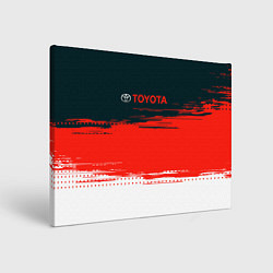 Холст прямоугольный Toyota Texture, цвет: 3D-принт