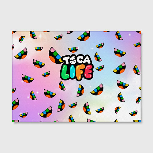Картина прямоугольная Toca Life: Smile Logo / 3D-принт – фото 2