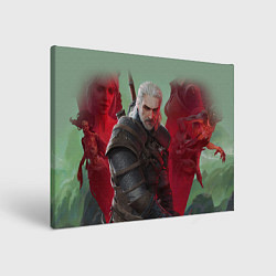 Холст прямоугольный ВЕДЬМАК THE WITCHER ГЕРАЛЬТ С МЕЧОМ, цвет: 3D-принт
