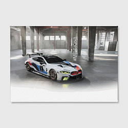 Холст прямоугольный BMW Motorsport Mission 8, цвет: 3D-принт — фото 2